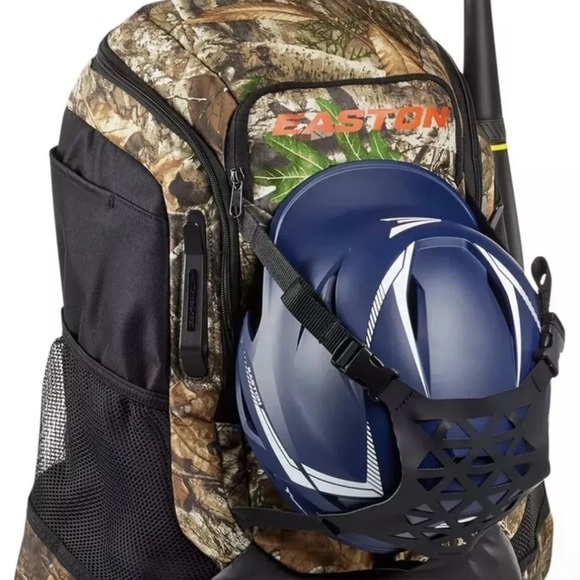 Easton Camouflage Baseball Backpack with Blue Helmet - Picture 1 of 4